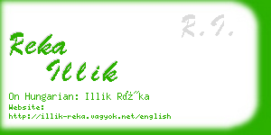 reka illik business card